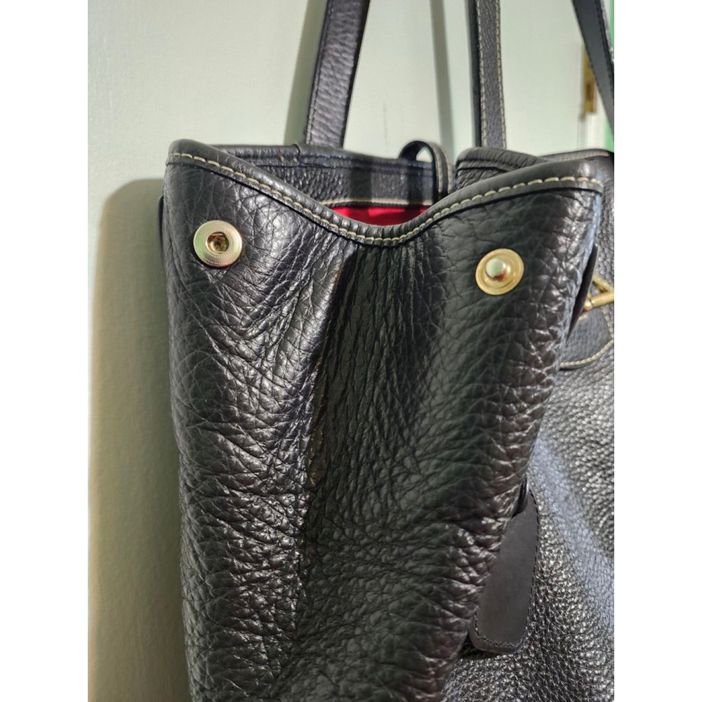 Dooney & Bourke Black Leather Tote Bag - Picture 14 of 15